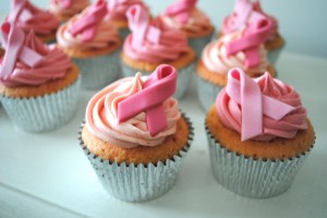 Breast cancer cupcakes