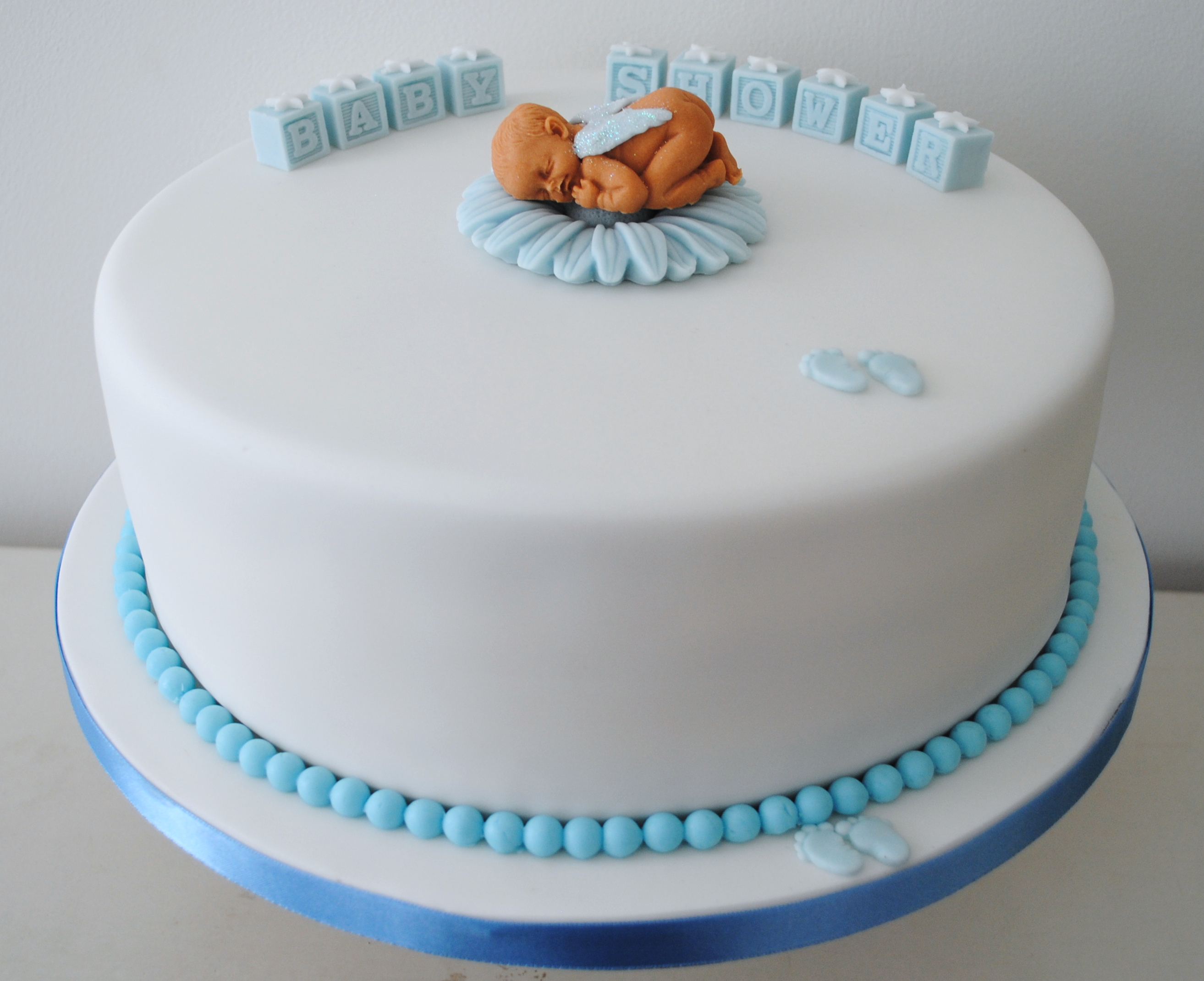 Boy baby shower celebration cake