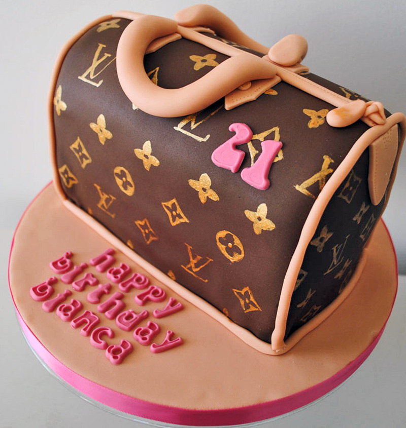 Louis vuitton speedy handbag cake