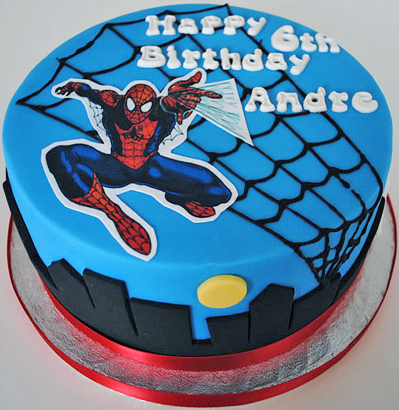 Spiderman cake
