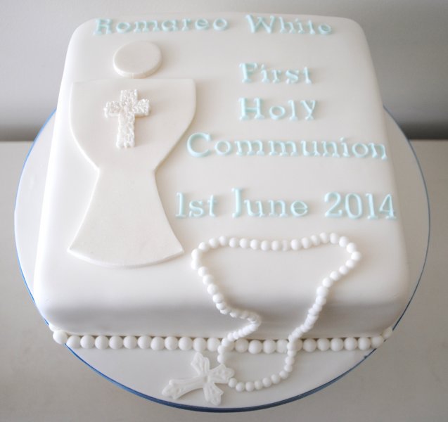 Holy communion celebration cake