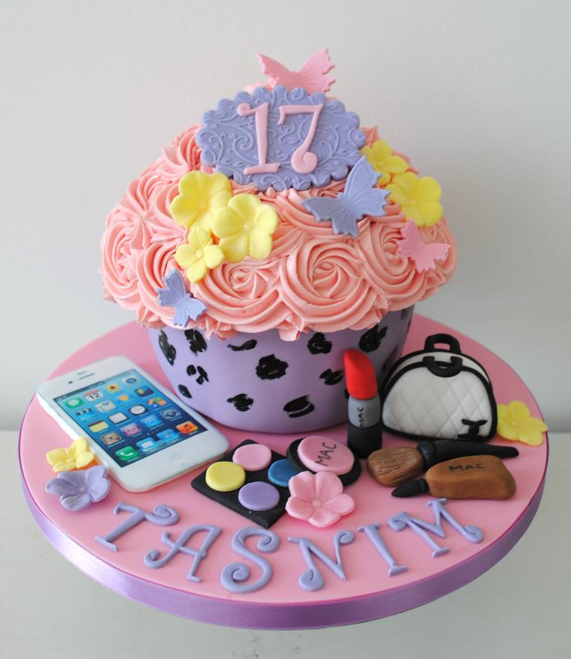 Mac iphone chanel bag 17th birthday giant cupcake