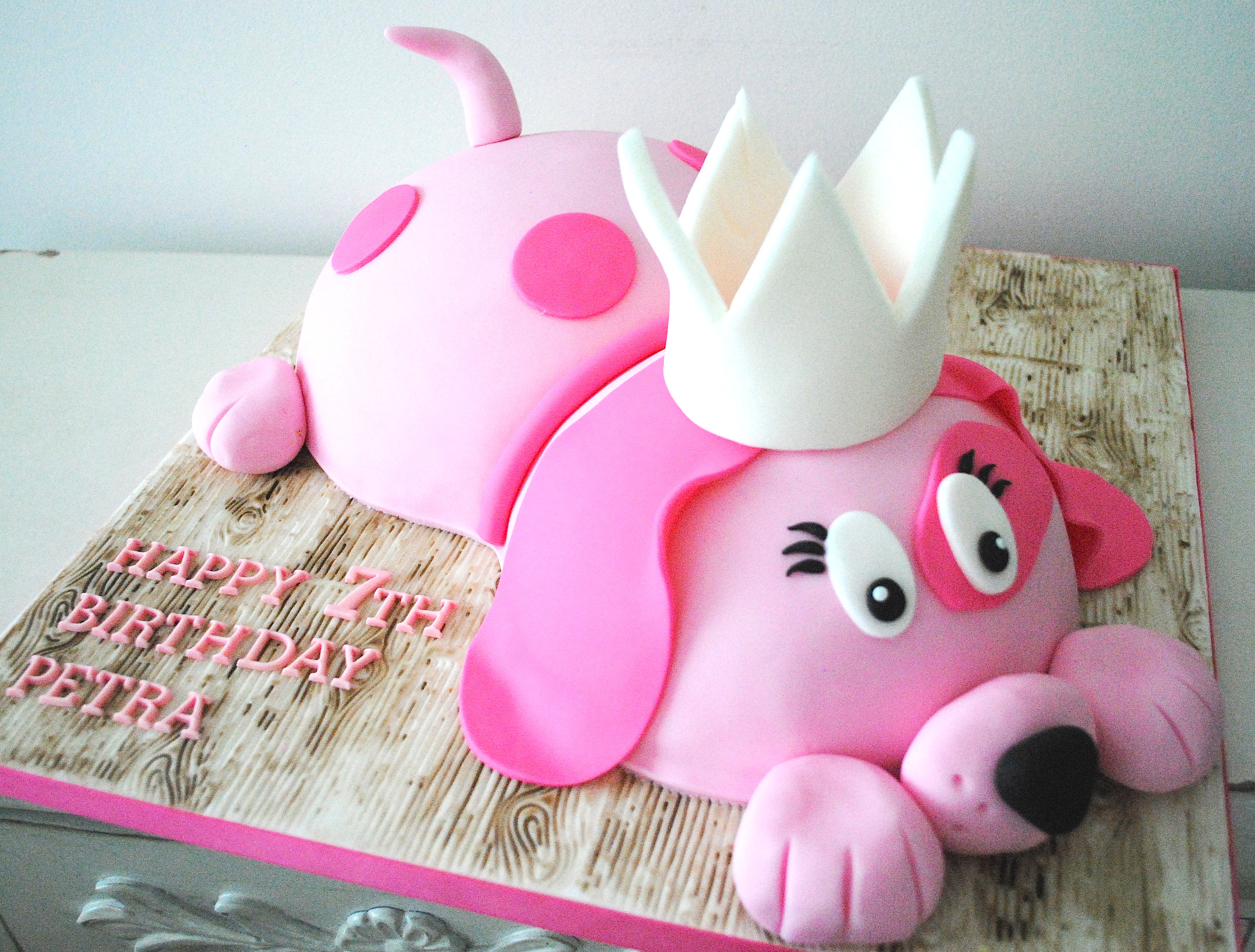 Puppy princess birthday cake