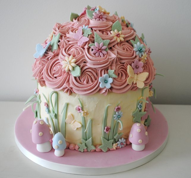 Vintage giant cupcake