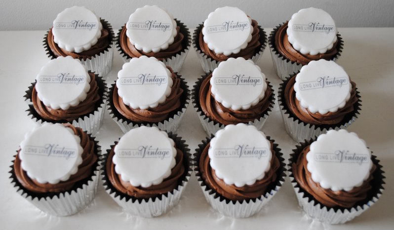 Corporate logo cupcakes