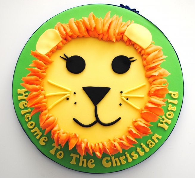 Kids lion birthday cake