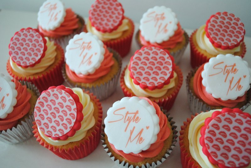 Corporate logo cupcakes
