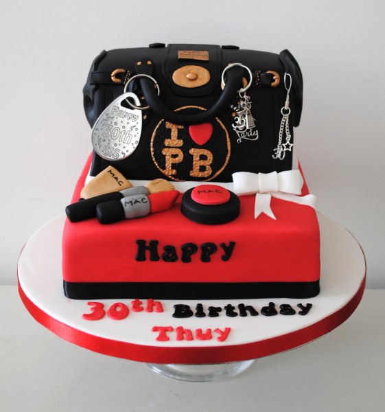 Pauls boutique handbag 2 tier birthday cake