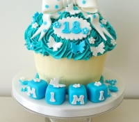 18th birthday giant cupcake cake