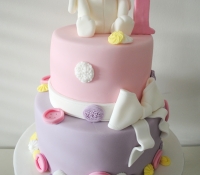 1st bunny birthday cake