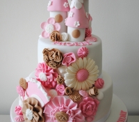 2 tiered princess castle cake
