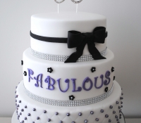 3 tiered 50th birthday cake