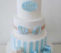 3 tiered baby shower cake