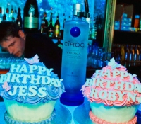 Funky buddha birthday giant cupcakes