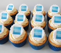 Amex logo cupcakes