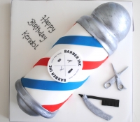 Barber Inc hairdresser birthday cake