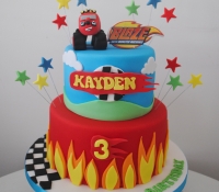 Blaze themed birthday cake