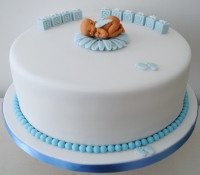 Boy baby shower celebration cake