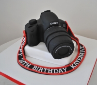 Canon camera novelty cake