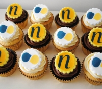 Corporate logo cupcakes