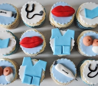 Nurses and doctor cupcakes