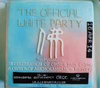 Funky buddha birthday novelty cake