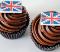 GB Flag cupcakes