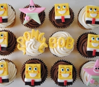Sponge bob cupcakes