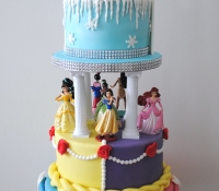 Disney princess 3 tiered birthday cake