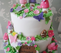 Enchanted garden cake