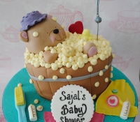 Forever friends bath baby shower cake