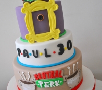 Friends themed 3 tiered cake