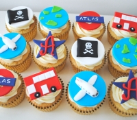 London themed cupcakes