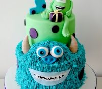 Monsters Inc 3rd Birthday novelty cake
