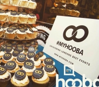 Myhooba corporate logo cupcakes