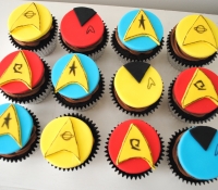 Star Trek themed cupcakes