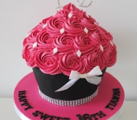 Sweet 16th birthday giant cupcake