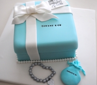Tiffany box birthday cake