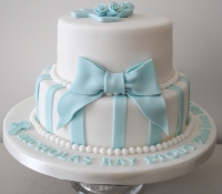 2 tiered boy christening cake