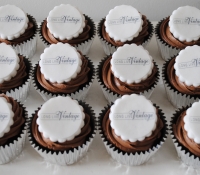 Corporate logo cupcakes