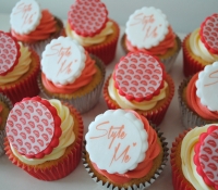 Corporate logo cupcakes