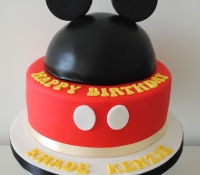 Mickey mouse 2 tiered disney birthday cake