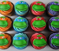 Teenage mutant ninja turtle cupcakes