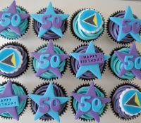 50th birthday cupcakes