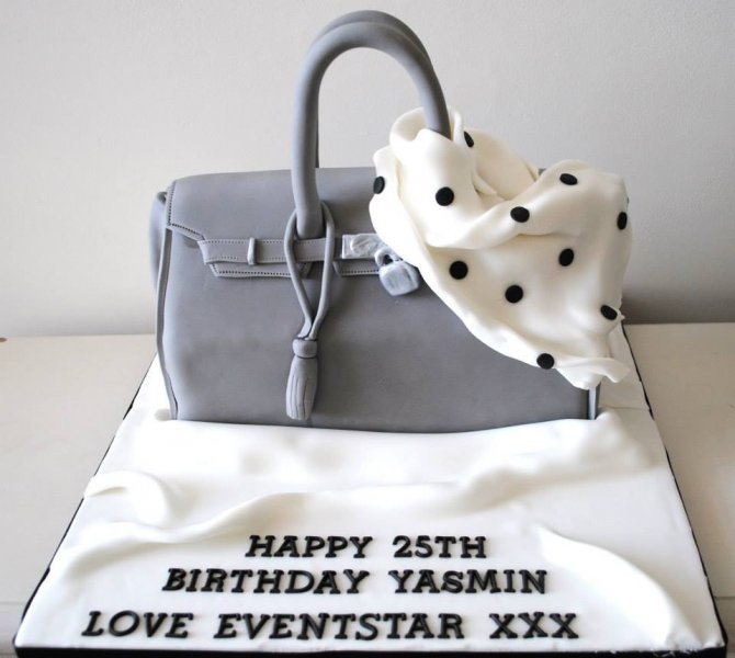 Hermes handbag cake