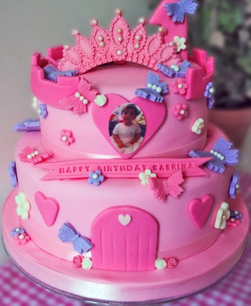 girly-pink-birthday-cake