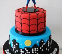 2-tiered-spiderman-birthday-cake