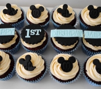 Mickey Mouse Birthday Cupcakes