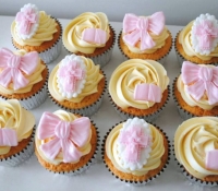 Baby Girl Christening Cupcakes