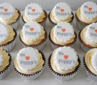 We love poppys logo cupcakes
